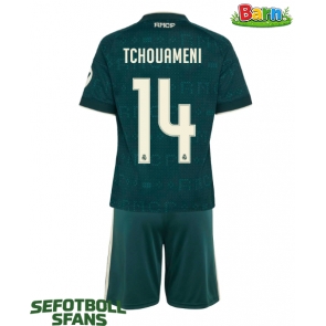Real Madrid Aurelien Tchouameni #14 Bortaställ Barn 2026-27 Kortärmad (+ Korta byxor)
